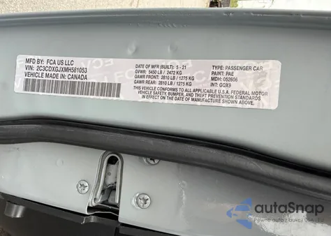 2021 Dodge Charger Scat Pack Rwd из США, поврежденный, VIN 2C3CDXGJXMH581053